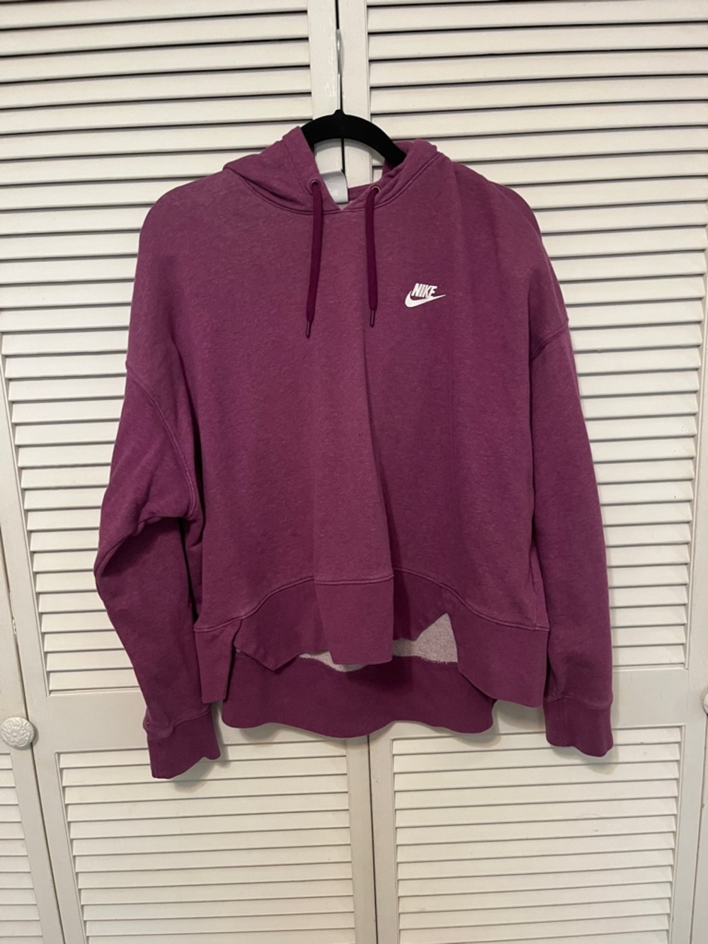 Nike Women's Plum/Magenta Hooded Pullover Sweatshirt